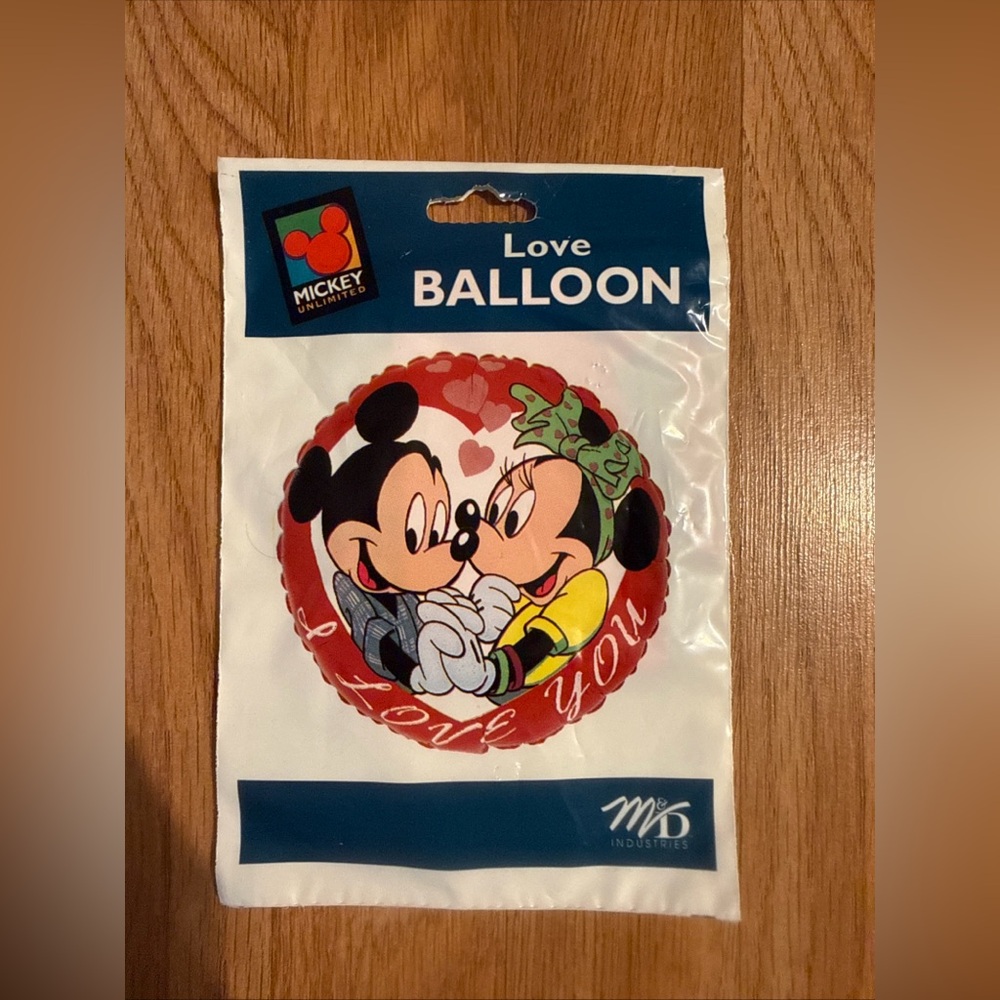 Vintage Mylar Mickey Unlimited ‘Love’ Balloon Minnie And Mickey Mouse